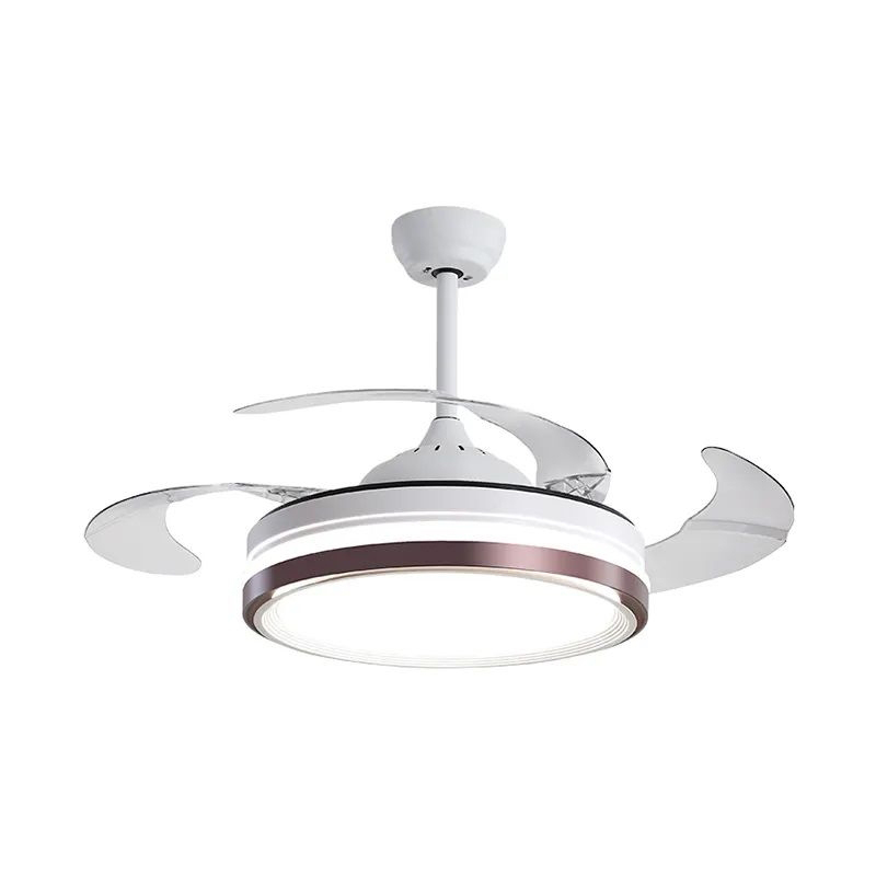 VANYE 42" Luxury Retractable Blade Ceiling Fan for Living Room 1 42 inch luxury retractable blade ceiling fan with high lumen light, stable performance professional grade for living room residential wholesale, model VY-13007