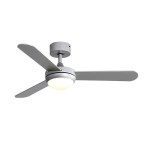 48 inch high RPM wood ceiling fan with LED light and 6-speed remote, powerful airflow for small rooms, model VY-13077