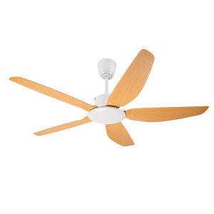 52 inch AC/DC motor plastic blade ceiling fan with decorative lighting, budget friendly for residential wholesale projects, model VY-12012