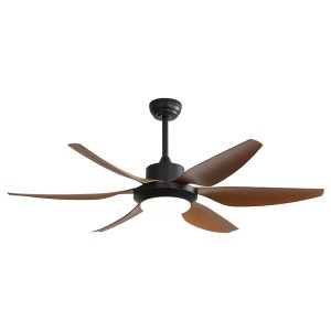 52 inch black ABS plastic blade ceiling fan with industrial grade durability, moisture resistant and high velocity airflow for commercial use, model VY-13023