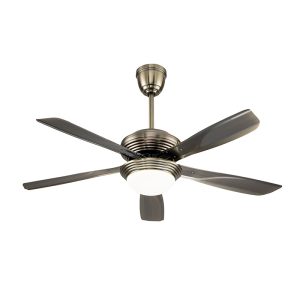 52 inch bronze finish metal ceiling fan with integrated LED, high velocity airflow durable for premium interiors, model VY-12044