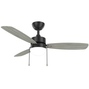 52 inch fashion imitation wood texture fan with integrated white LED light, natural look modern durable material, model VY-13071
