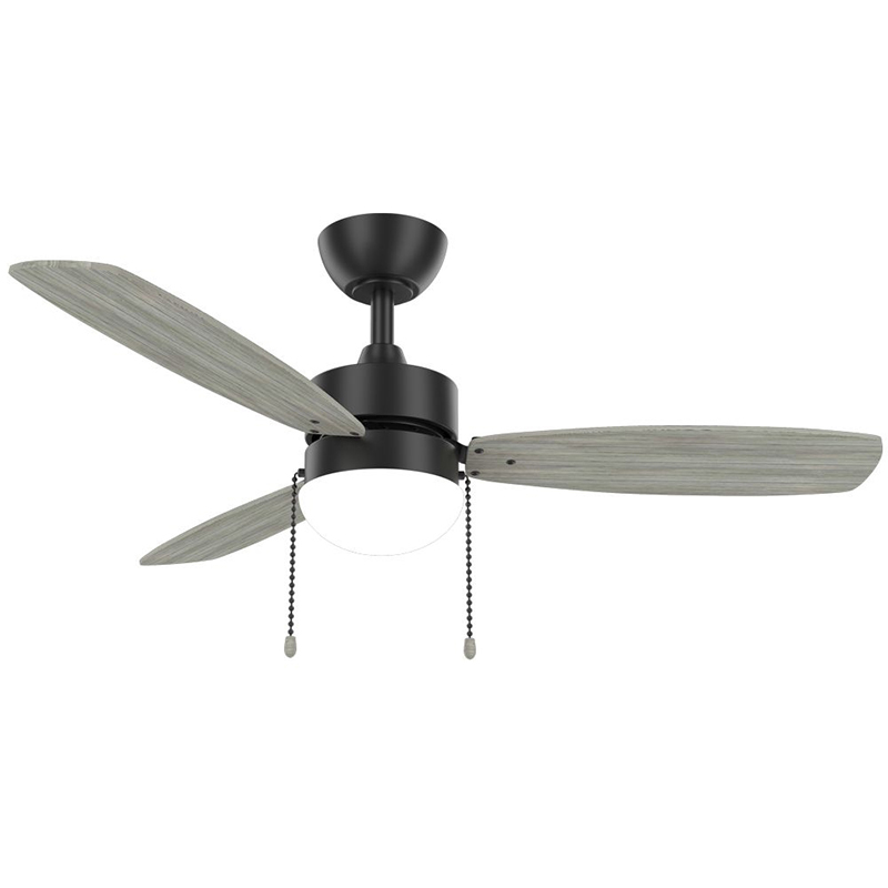 VANYE 52" Fashion Imitation Wood Fan with White LED Light 1 52 inch fashion imitation wood texture fan with integrated white LED light, natural look modern durable material, model VY-13071