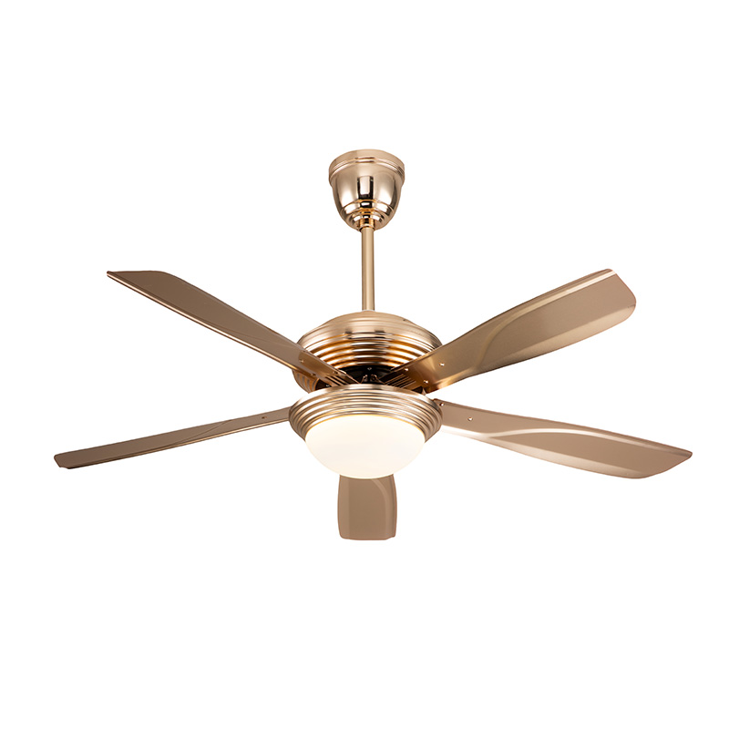 VANYE 52" Gold Finish Metal Ceiling Fan - Modern Luxury 1 52 inch gold finish metal blade ceiling fan, modern luxury statement piece for high-end home wholesale, model VY-12045