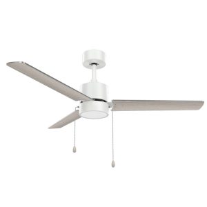 52 inch high speed plywood blade ceiling fan with integrated LED light, aerodynamic blades for strong cooling airflow wholesale, model VY-13029
