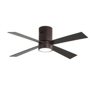 52 inch low profile ABS blade flush mount fan, lightweight durable high velocity for low ceilings, model VY-13068