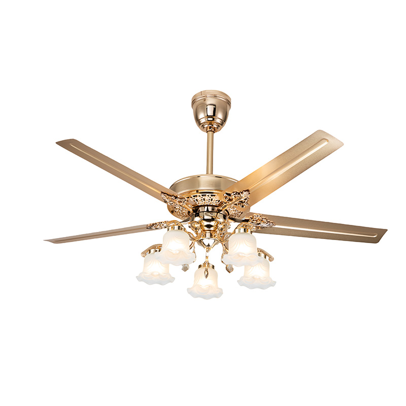 VANYE 52" Metal Blade Fandelier - Chandelier Ceiling Fan 1 52 inch metal blade fandelier ceiling fan, industrial cooling with decorative chandelier light kit, model VY-12036