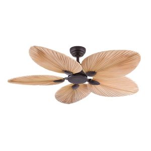 52 inch natural palm blade tropical ceiling fan, resort style interior design with reliable performance, model VY-13047