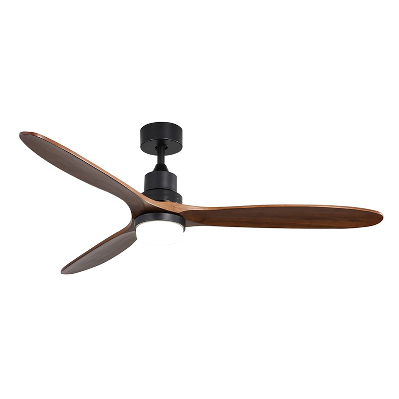 VANYE 52" Natural Wood Texture Ceiling Fan - 3 Blade Design 1 52 inch natural wood texture 3 blade ceiling fan, minimalist Nordic eco-friendly design with high airflow for interior decoration, model VY-13021