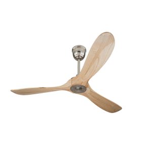 52 inch natural wood blade ceiling fan with eco-friendly DC motor, luxury quiet for eco-conscious home, model VY-12070