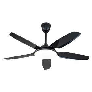 52 inch ODM OEM decorative 5-blade plastic fan with light, stylish design efficient for volume wholesale, model VY-12004