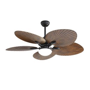 52 inch tropical palm blade ceiling fan with moisture resistant ABS material, high durability for resort and tropical decor projects, model VY-13045