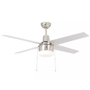 52 inch vintage plywood blade smart fan with LED light and remote, classic modern intelligent design, model VY-13065