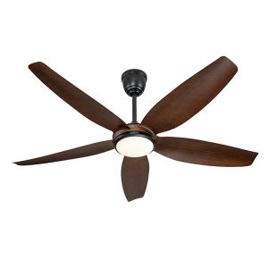 56 inch smart flush mount ceiling fan with 6 speed DC motor, low profile for large low ceiling spaces, model VY-12026
