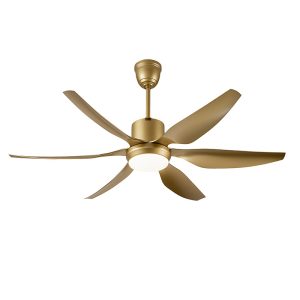 High end designer plastic ceiling fan with LED lighting, modern aesthetic for luxury project wholesale, model VY-12022-GD