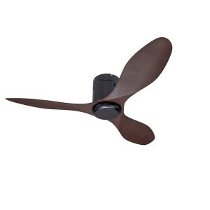Energy saving low profile plastic blade ceiling fan with LED light, cost effective space saving for wholesale projects, model VY-12017