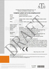 VANYE Ceiling Fan CE Certificate LVD Directive