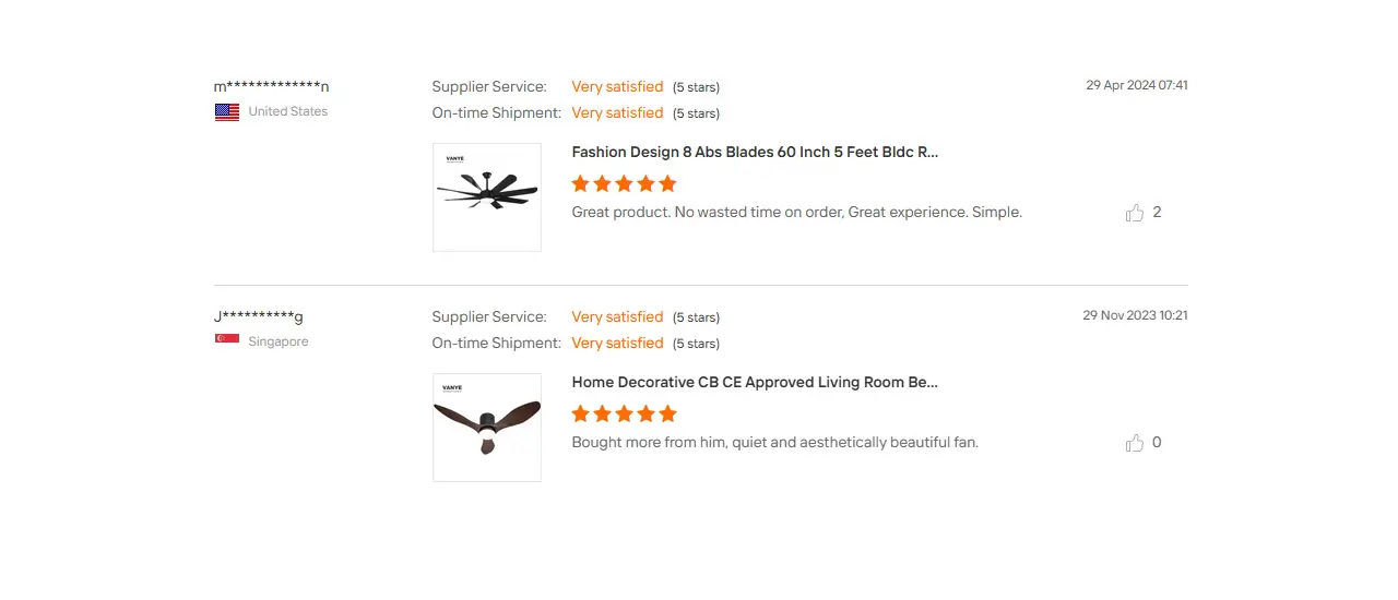 Retractable Ceiling Fan Customer Feedback Actual installation review of VANYE retractable hidden blade LED ceiling fan